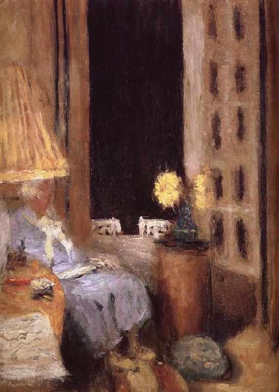 Edouard Vuillard The night opens the window Norge oil painting art